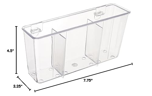 Better Houseware Cutlery Holder (Clear) (4.5""H x 7.75""W x 2.25""D) - Image 4